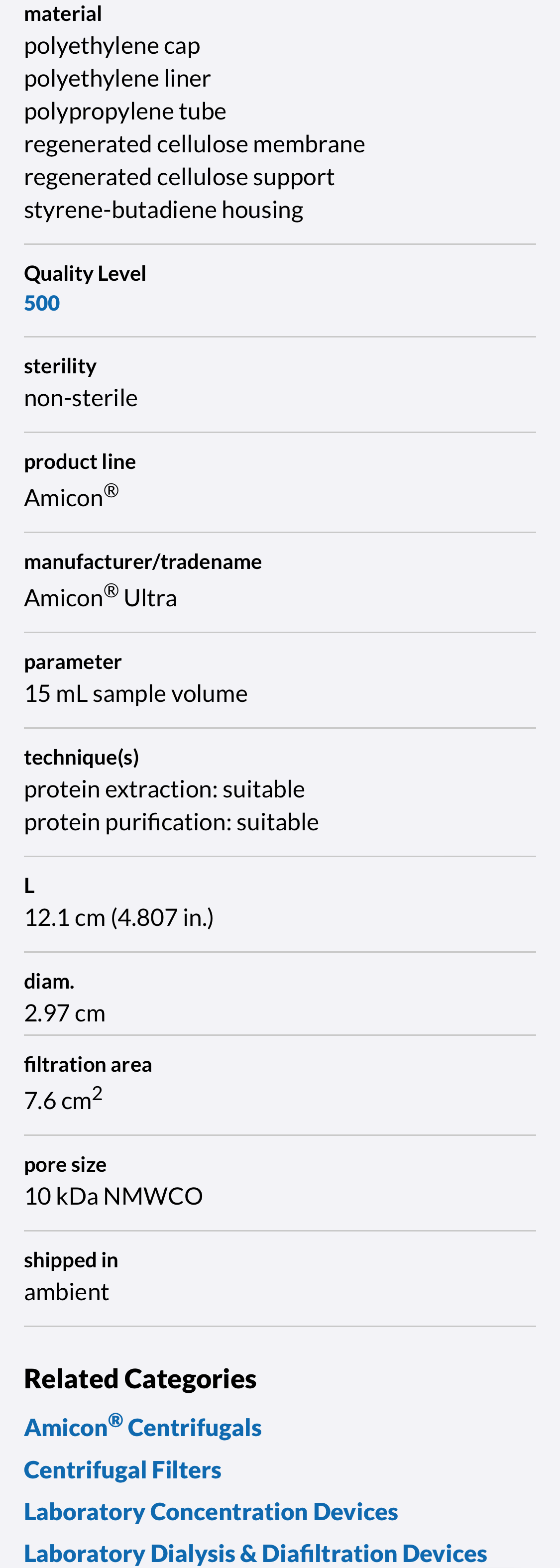 Sigma Aldrich’s Mobile Spec Sheet 111 of 291 Spec Sheet Examples